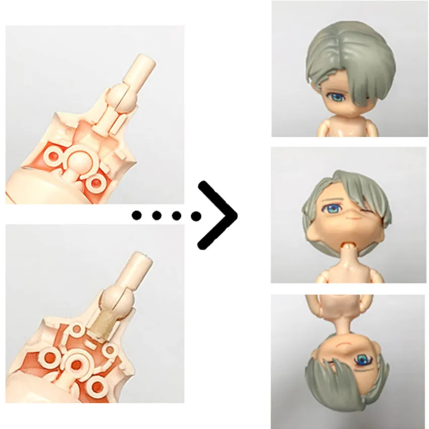 OB11 кукла BJD стойка для шеи металлическая подставка для лица, Волшебная подставка для шеи, 6 мм 9 мм медная подставка для шеи аксессуары для маленьких кукол