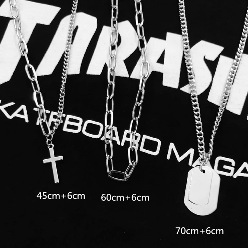 Хип хоп цепь для мужчин и женщин пара ожерелья ожерелье водонепроницаемые