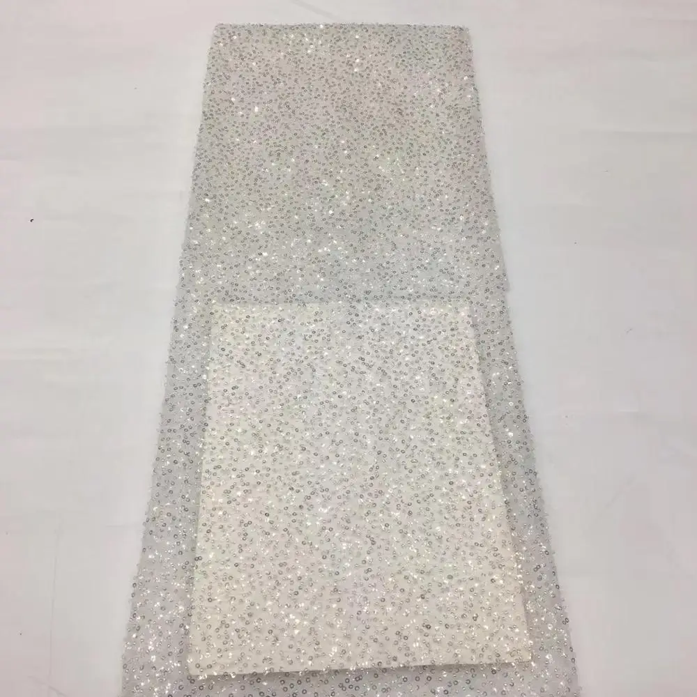 В наличии 5 ярдов/сумка серебряные блестки бусины роскошная Французская