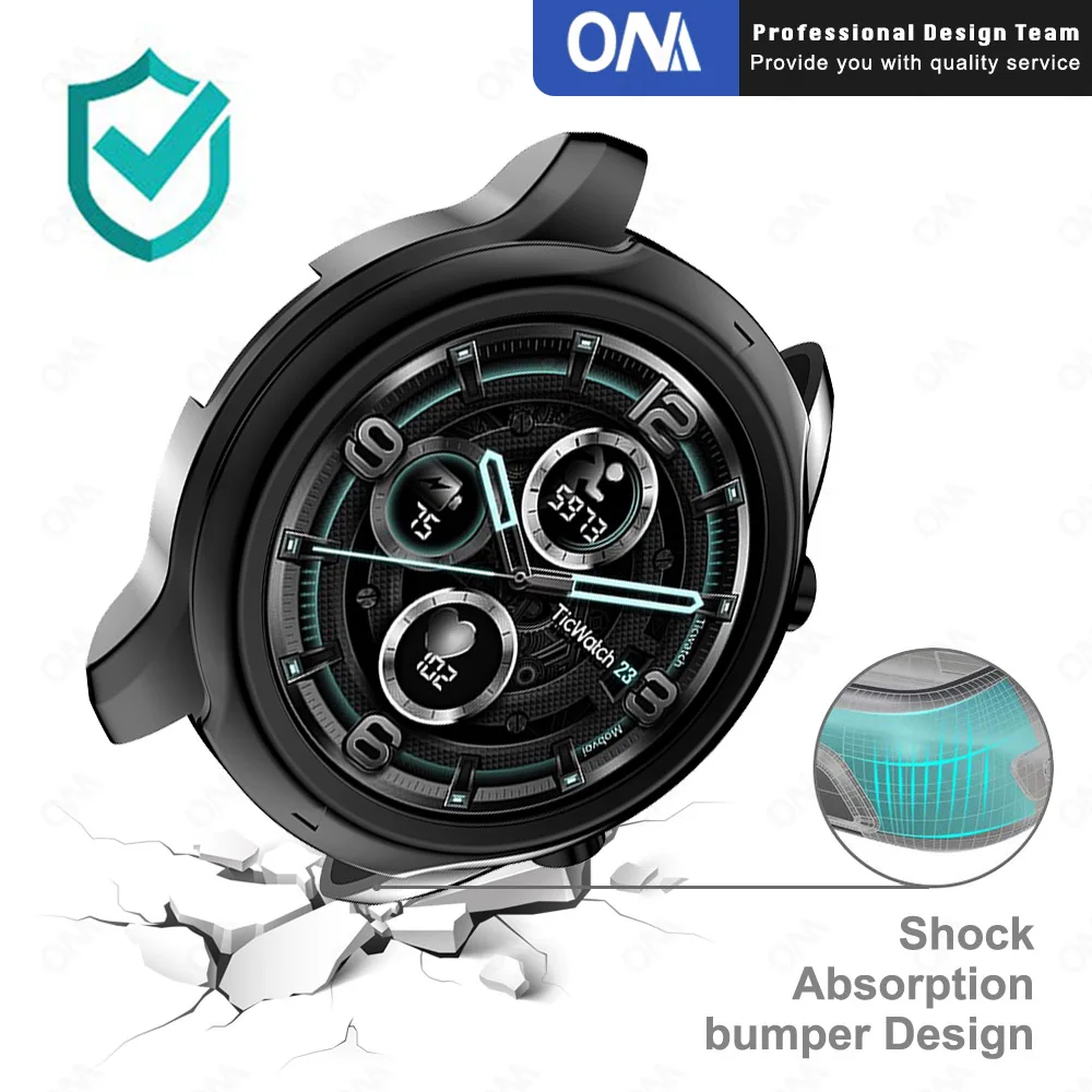 Ультратонкий защитный чехол для Ticwatch Pro3 Pro 3/X Мягкий с отверстиями умных часов