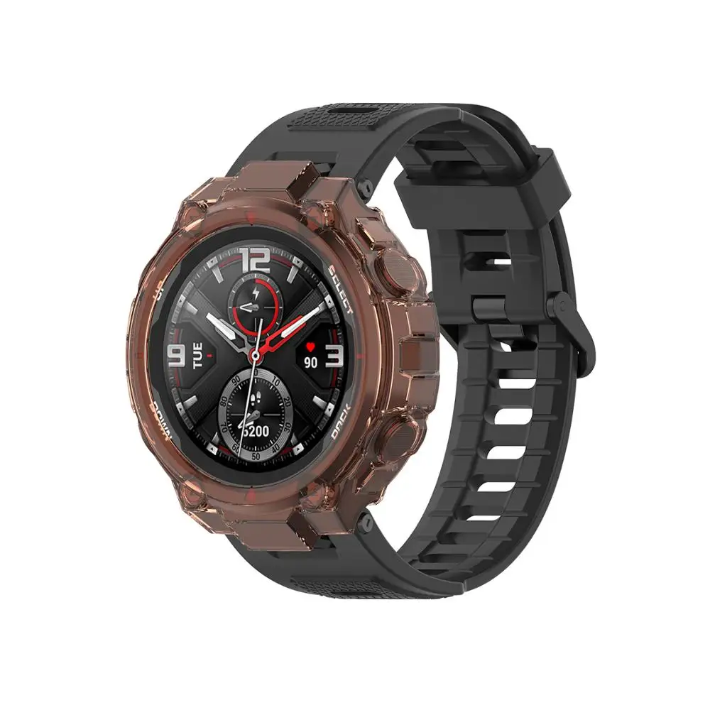 Чехол для часов Amazfit T-Rex мягкий защитный чехол из ТПУ Huami T-REX бампер рамка защитные