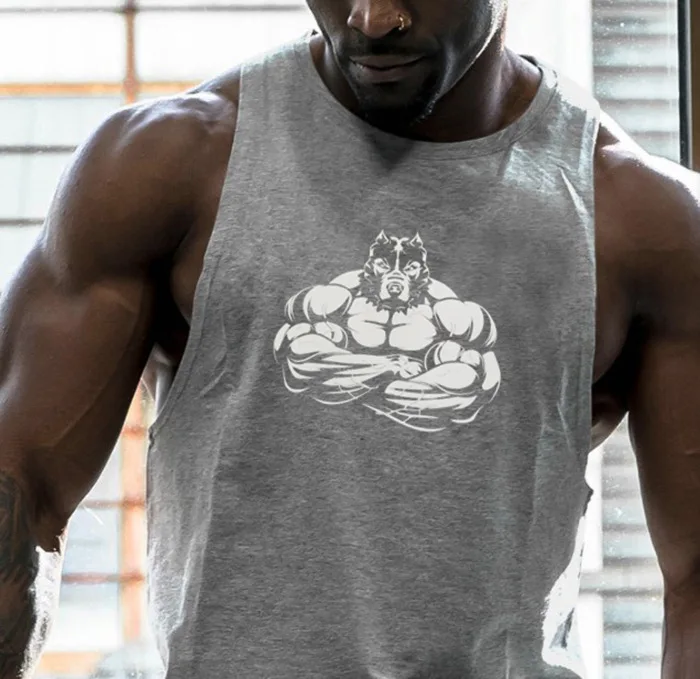 Хлопковые майки для тренажерного зала Deltoid, мужские майки без рукавов для мальчиков, одежда для бодибилдинга, майка для фитнеса, майка для тренировок - Цвет: muscle gray