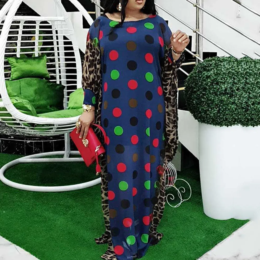 Женское длинное платье в африканском стиле Повседневное макси свободного покроя