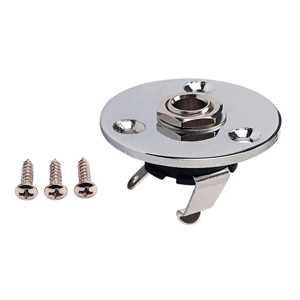 Гитарная круглая пластина с разъемом 6 35 мм для электрической гитары | Спорт и