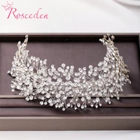 full shiny rhinestone brides bridesmaid headband for wedding hair vine hairpiece bridal hair accessories jewelry re3875