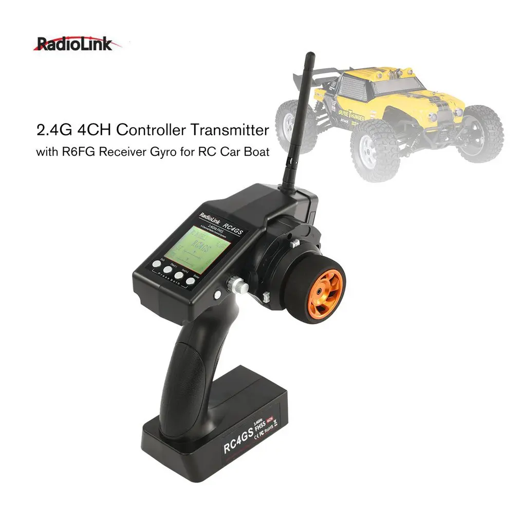 2019 RadioLink RC4GS 2 4G 4CH 400 м расстояние пульта дистанционного управления передатчик + R6Fg