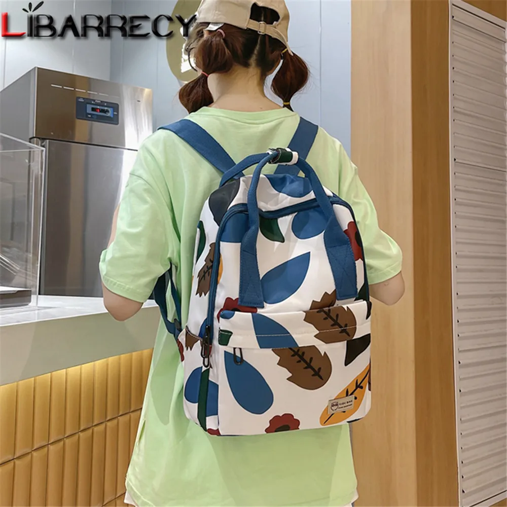 

Модный дизайнерский женский рюкзак с узором, высококачественный нейлоновый молодежный рюкзак для ноутбука, новинка 2021, женская школьная су...