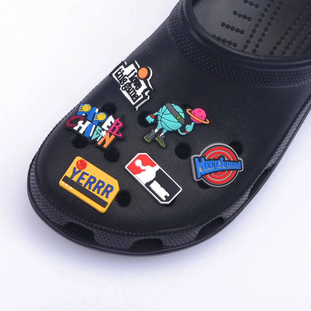 Новинка 1 шт. ПВХ защитная Черная Стильная серия обуви украшение для