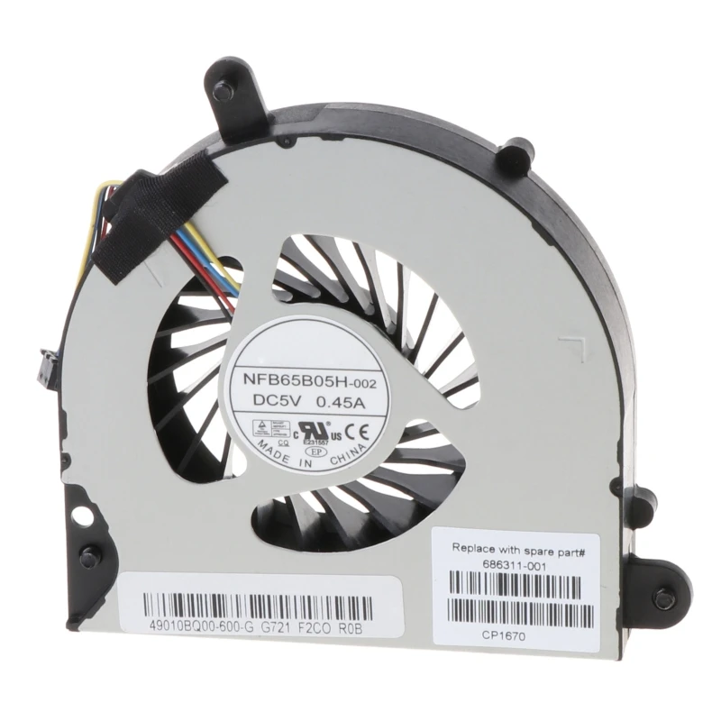 Охлаждающая деталь для процессора HP Elitebook 8560p 8570p 8560 8560B Probook 6560B 6565B 6570B Прямая