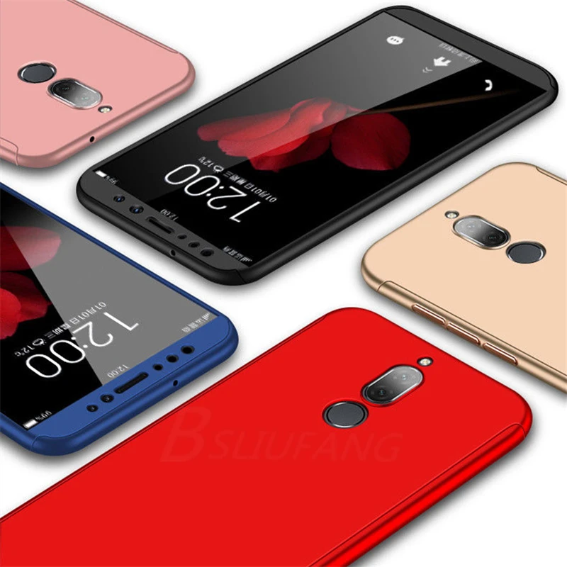 Чехол с полным покрытием 360 градусов для Huawei P8 lite 2017 P9 P10 P20 Lite Pro Nova 3 3i Honor 6X 7X 8 9 Mate 10