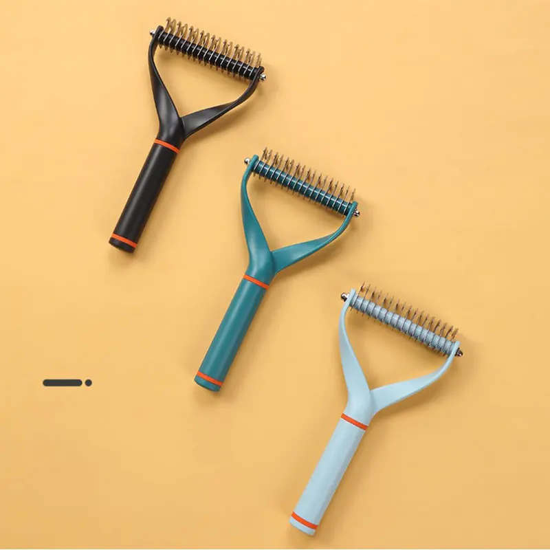 

Hair Removal Comb Dogs Cat Fur Trimming Deshedding Brush Tool Matted Hair Curly