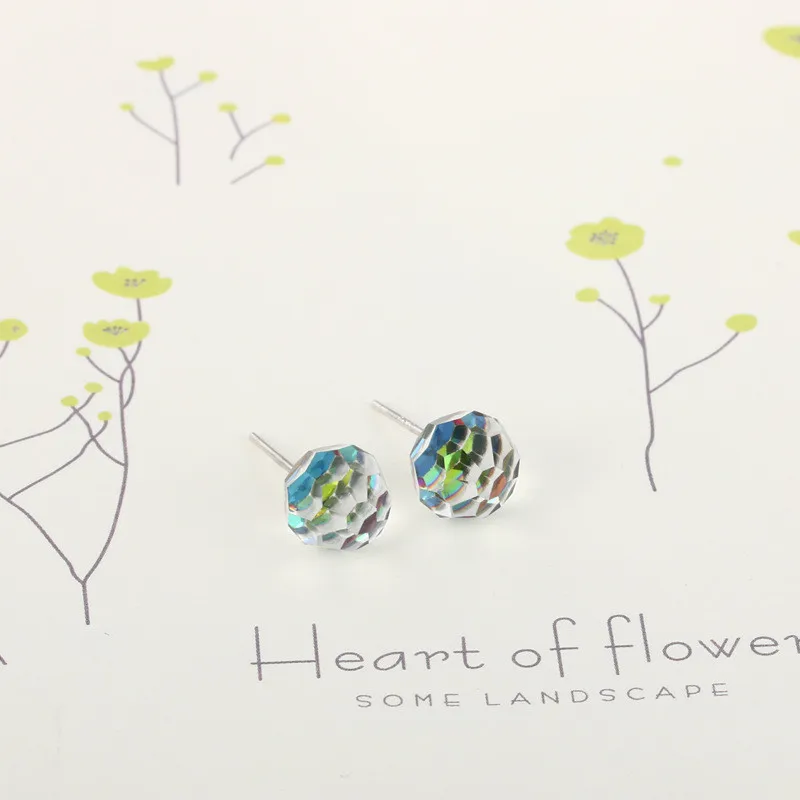 Женские серьги гвоздики из серебра 925 пробы 6 8 мм|Серьги-гвоздики| |