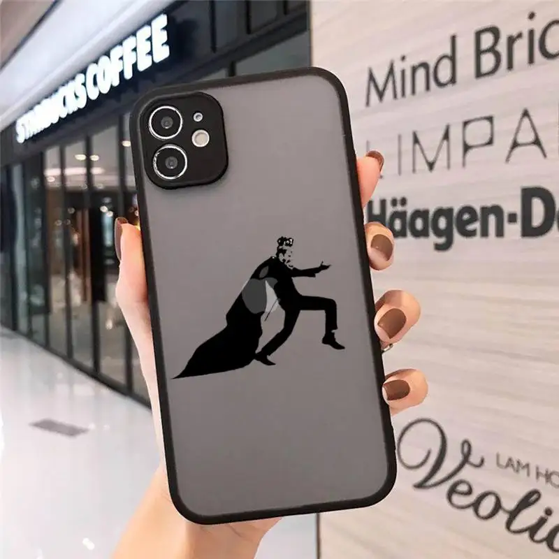 

Freddie Mercury Queen band Phone Cases Matte Transparent for iPhone 7 8 11 12 s mini pro X XS XR MAX Plus cover funda shell