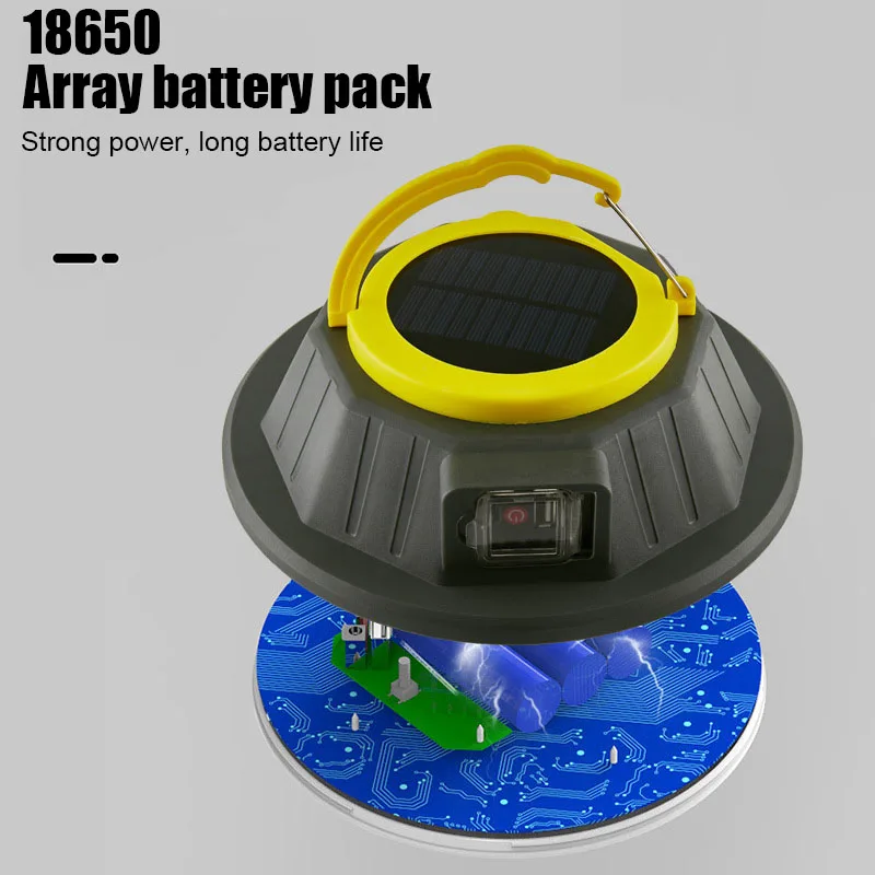 outdoor camping solar charging led lights outdoor mobile rechargeable emergency light rechargeable for mobile phone accessories free global shipping