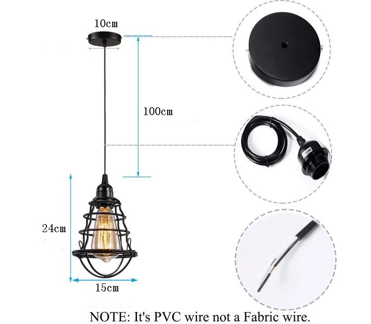 

Vintage Pendant Lights Pendant Lamp Hanging Chandelier Kitchen Fixture Dining Room Furniture Nordic Bar Restaurant Coffee Shop