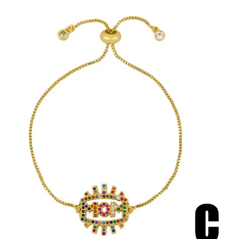 

mom multicolor crystal micro pave cz zircon cubic zirconia Bracelet Adjustable silicone Snake Chain Jewelry rdg2