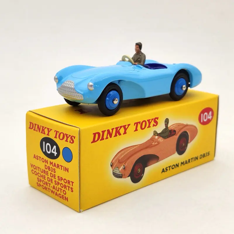 DeAgostini 1:43 Dinky Toys 104 для коллекции моделей Aston Martin DB3S Blue Diecast| |