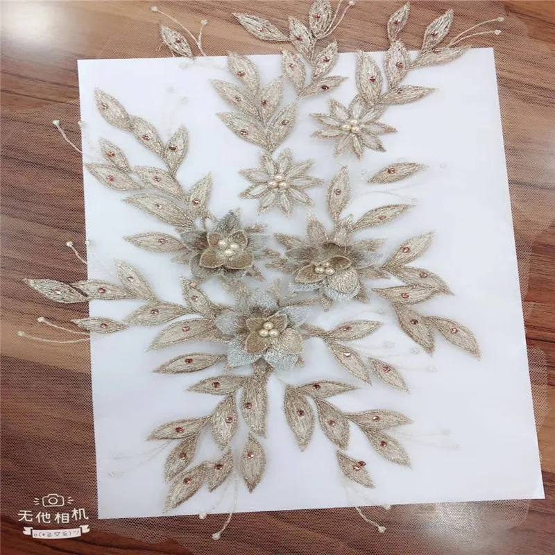 

New style French net lace fabric 3D flower African tulle mesh lace fabric high quality lace nigerian lace fabric GYNL02