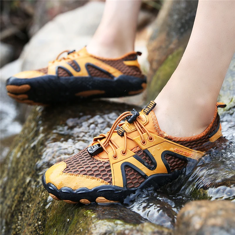 

Hiking Shoes Man Woman Elastic Climbing Shoes Comfortable Water Shoes Breathable Outdoor Sports Jogging Sneakers Quick Dry Aqua