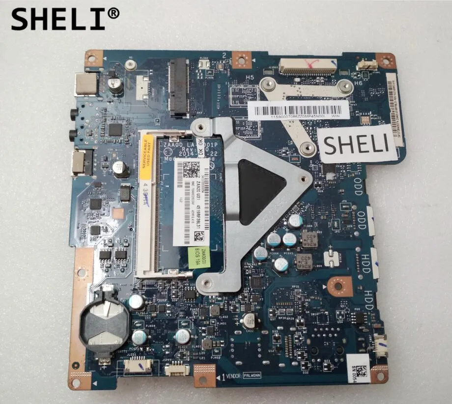 Материнская плата SHELI для Lenovo C260 все в одном с ЦПУ J2900 LA B001P 90007086|Материнские платы|