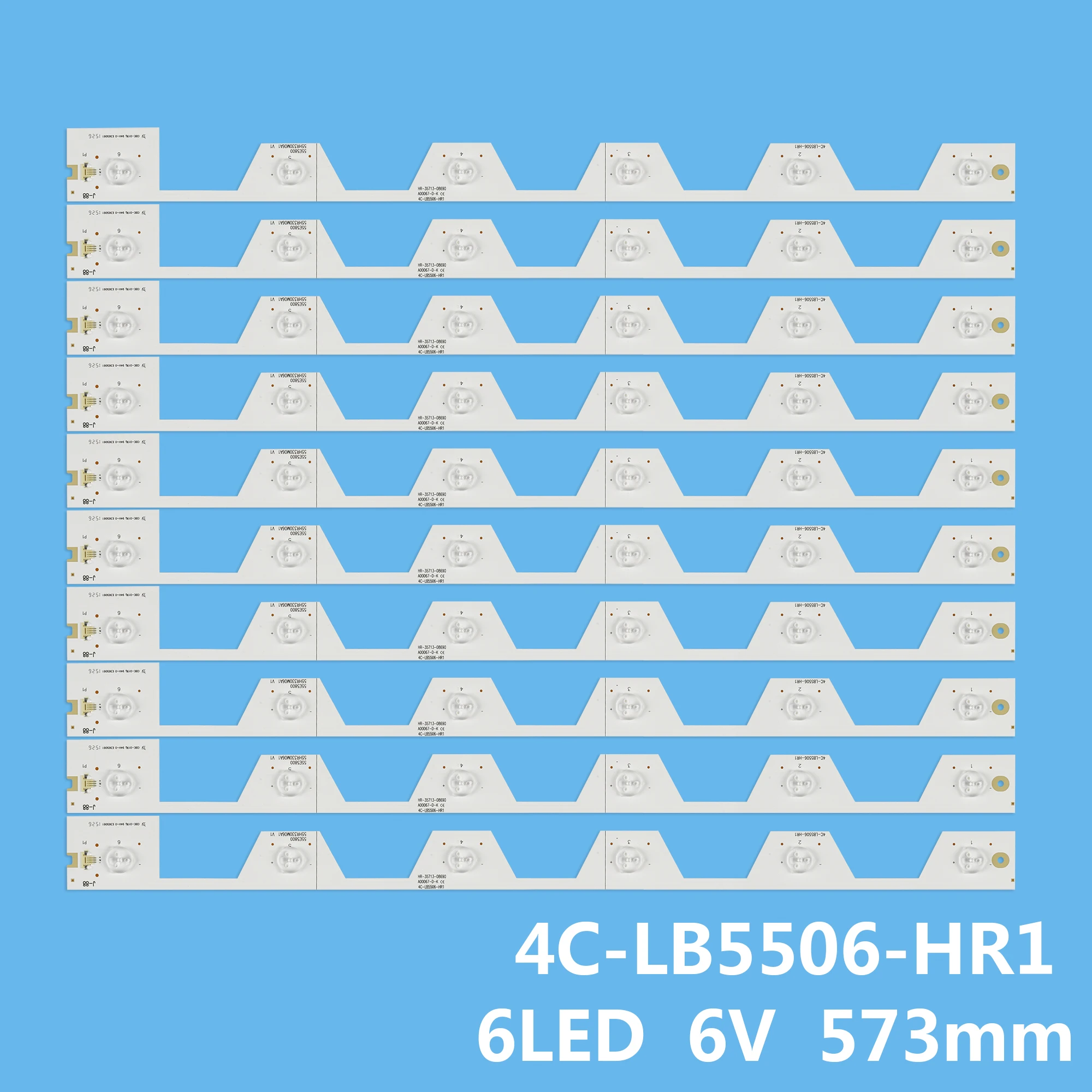 Светодиодная лента для телевизора TCL 55 дюймов D55A561U 4C LB5506 HR1 YH1 55HR330M06A1 B55A858U B55A658U