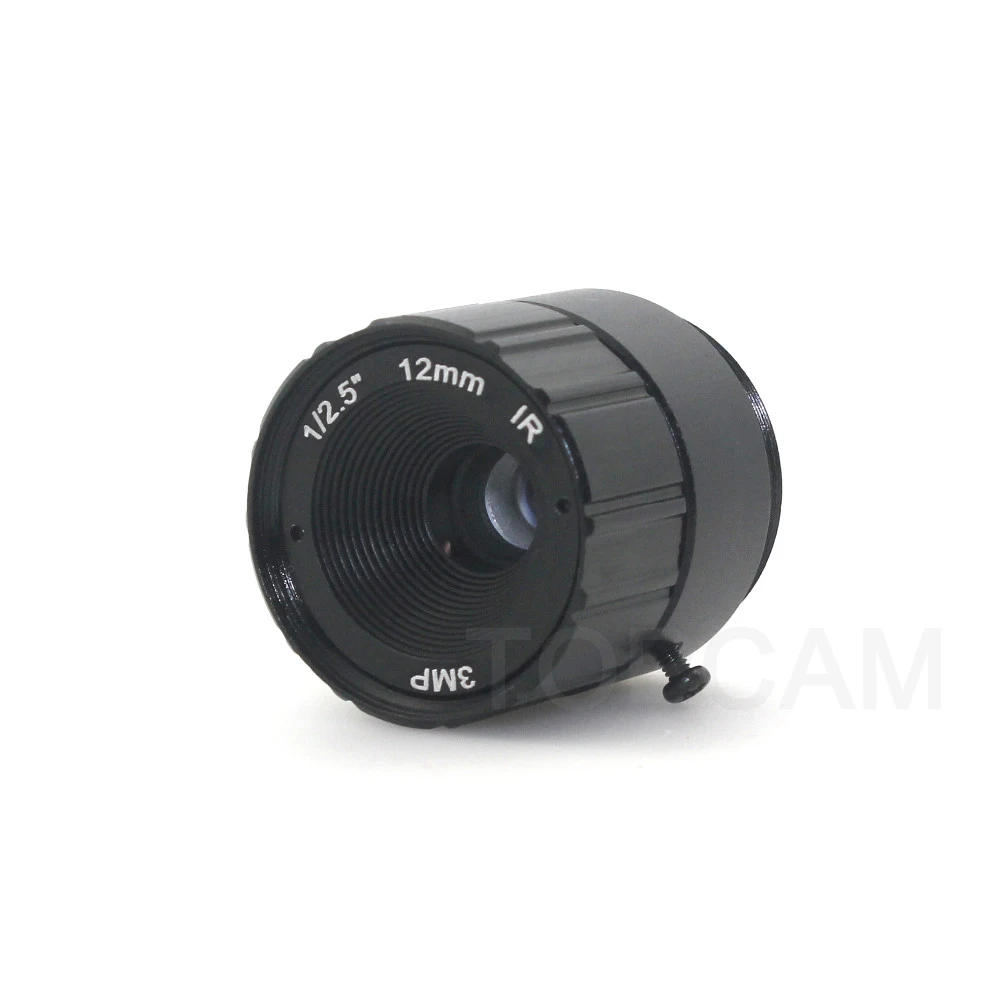 Объектив видеонаблюдения 3 мегапикселя 12 мм CS IR Fixed 1/3 &quotF1.6 для камеры