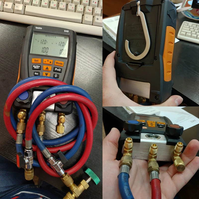 Цифровой манометр для трубопроводов Testo 549 DY517 вакуумный HVAC измеритель давления