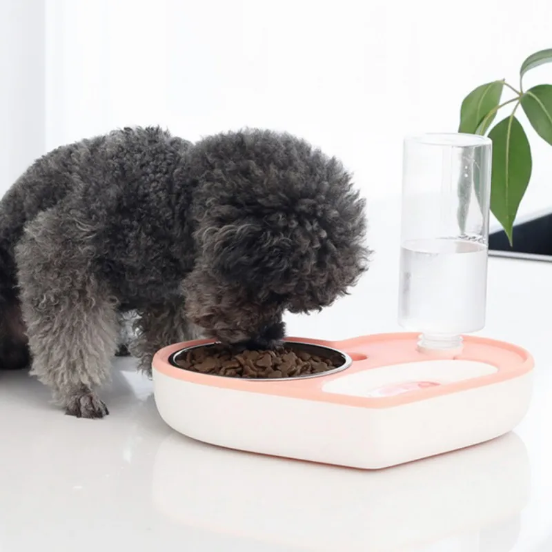 

Pet Bowl Automatic Feeder Dog Cat Food Bowl with Water Dispenser Double Dog Drinking Bowl Cat Dish Bowls for Pet Food Supplies