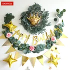 2 м Eucalyptus willow DIY шелковые Висячие гирлянды из эвкалипта Свадебные вечерние Имитационные плетеные украшения в виде листьев