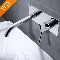vgx wall mounted bathroom faucets basin mixer sink faucet gourmet hot cold tap washbasin taps water tapware for bathroom chrome