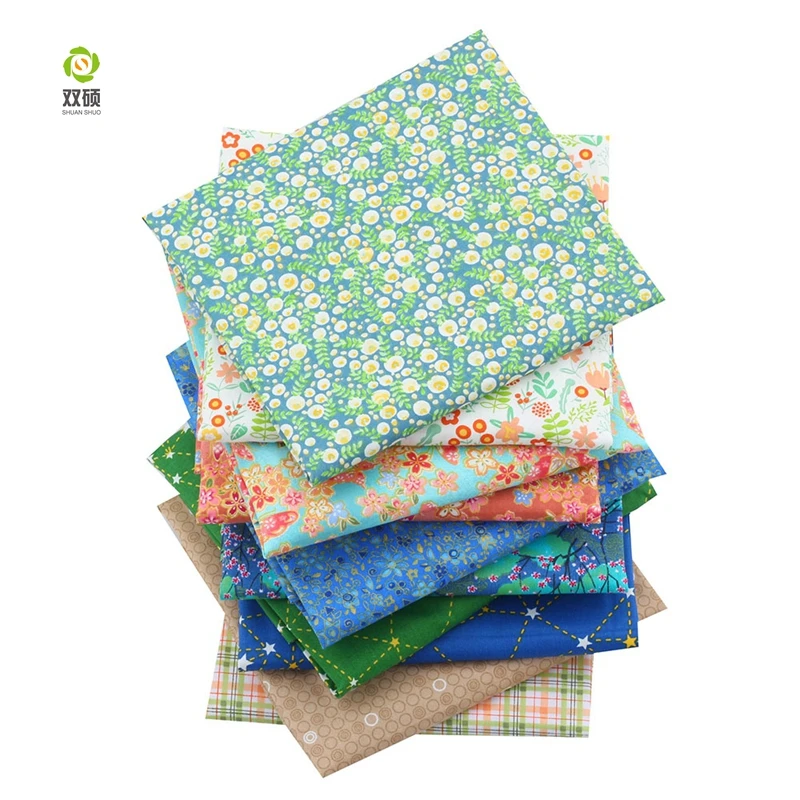 Multi Цвет саржевого хлопка Ткань лоскутное ткани ручной работы DIY Вышивание