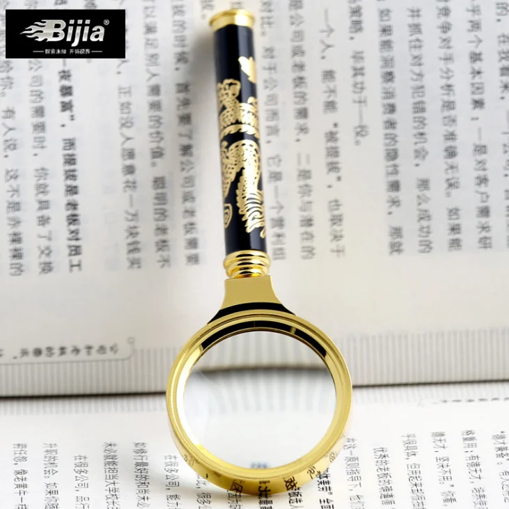 BIJIA 40MM Dragon Handle Copper Frame Magnifier Full Optical Glass Lens Old Reading Mirror BJM2005 | Инструменты