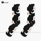 Женские носки для бега Hu Tao с изображением призраков, индивидуальные носки унисекс для взрослых и подростков, Молодежные носки на Хэллоуин, Рождество, модный новый подарок