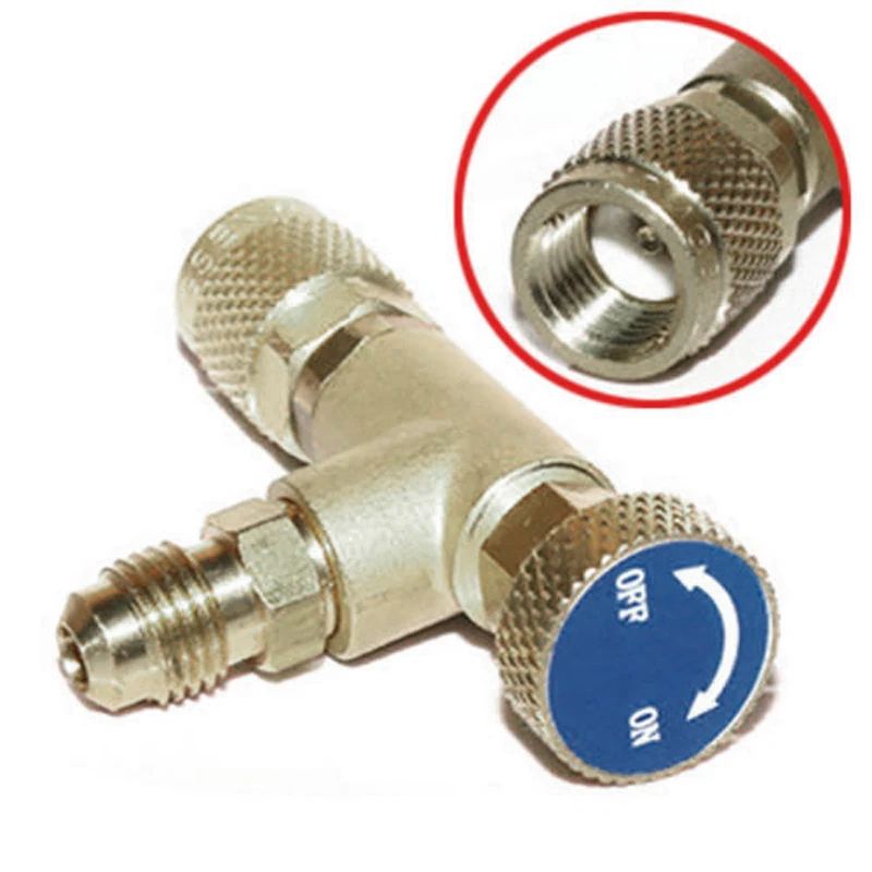 

2018-new 1/4-5/16 R410A Copper Control Valve for Refrigerant Charging-Hose
