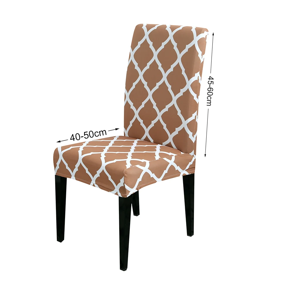 DIDIHOU 1/2/4 шт. плюшевый чехол на стул с геометрическим принтом для столовой кухни