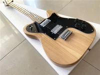custom edition wood color 6 string electric guitar black guard board closed pick up maple xylophone neck free shipping