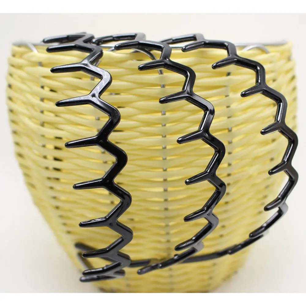 Обруч для волос волнистый унисекс Модный черный спортивный головной убор с