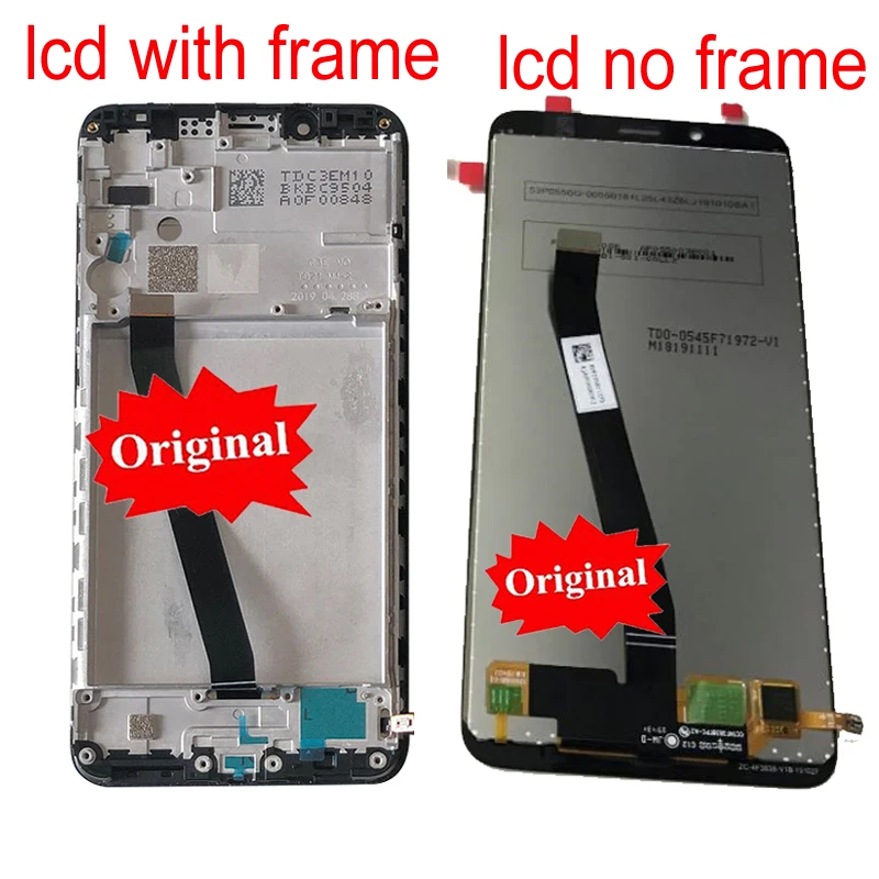 

Original LCD with Frame For Xiaomi Redmi 7A Display Touch Screen Digitizer Assembly Phone Sensor Pantalla Parts