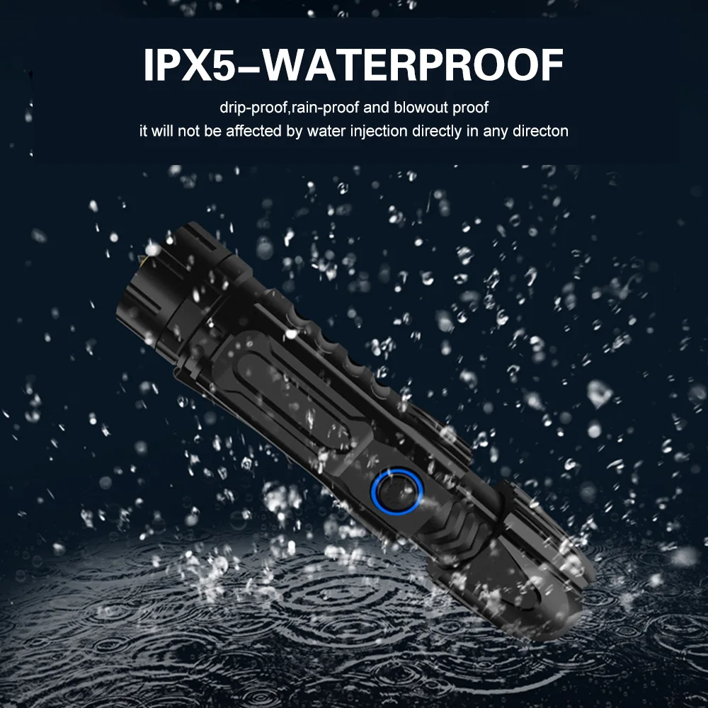 

ZHIYU Brightest Xhp90 High Powerful Rechargeable LED Flashlight P70 Lanterna Tactical Light 18650 or 26650 Camping Hunting Lamp