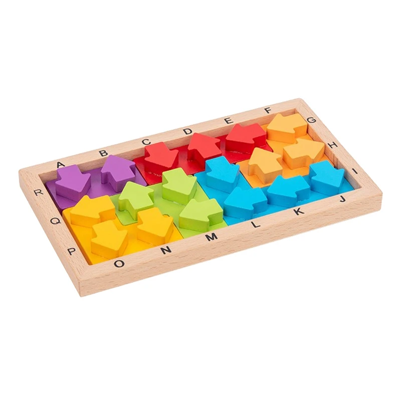 

Wooden Direction Wisdom Assembling Building Blocks Toys Kids Intellectual Development Early Education Toys