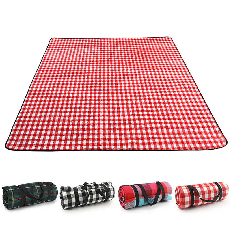 

Fold Pad Soft Blanket Outdoor Folding Waterproof Blanket Camping Beach Plaid Picnic Mat