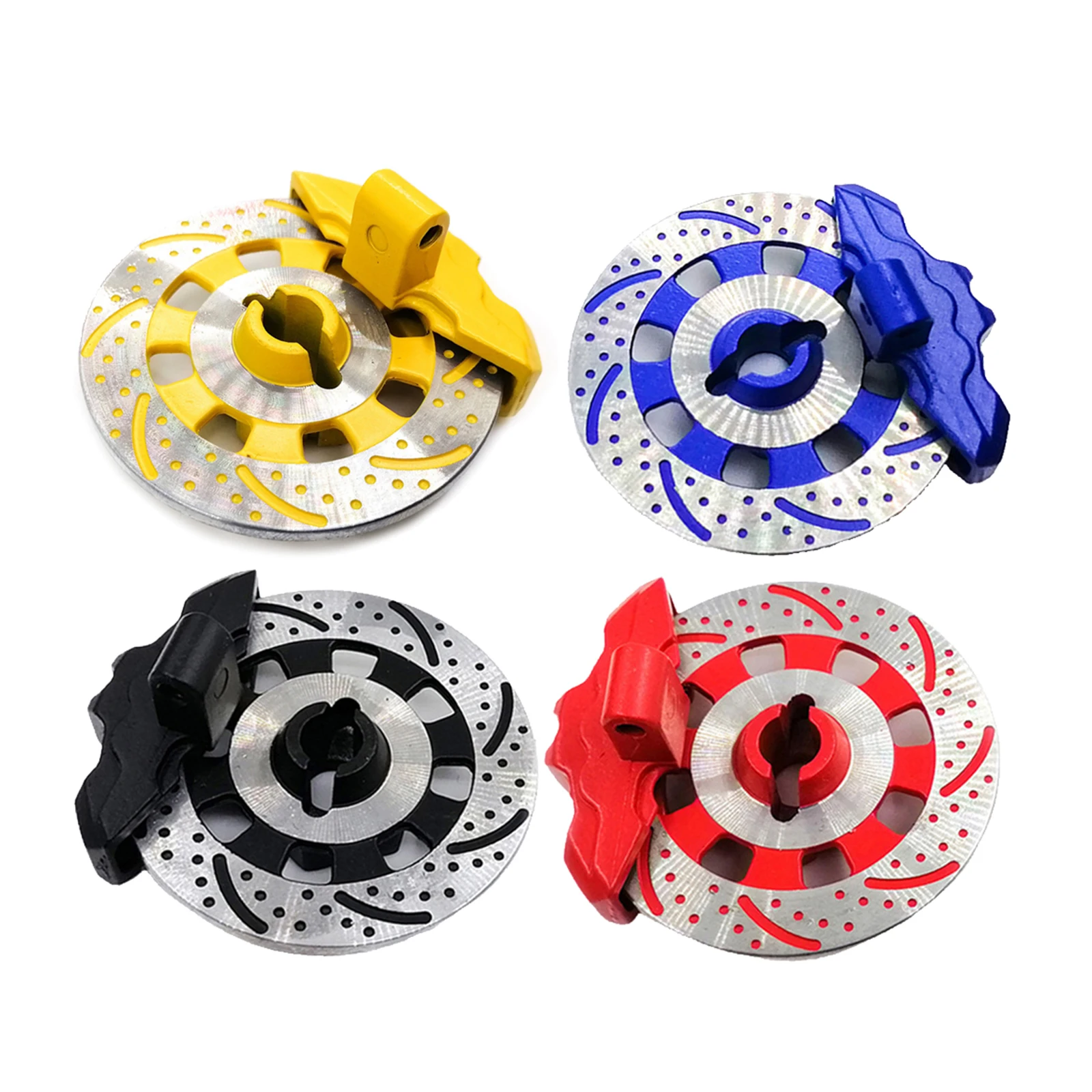 

4 шт. алюминиевый сплав Тормозной диск колесный обод металлический шестигранный адаптер для UDR RC 1/7 RC автомобиль короткий курс грузовик запа...