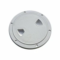 isure marine 468white circular non slip inspection deck plate hatch wdetachable cover for access boat rv