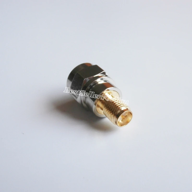 1 шт. F штекер для RP-SMA разъем RPSMA Разъем Женский центр RF коаксиальный адаптера |
