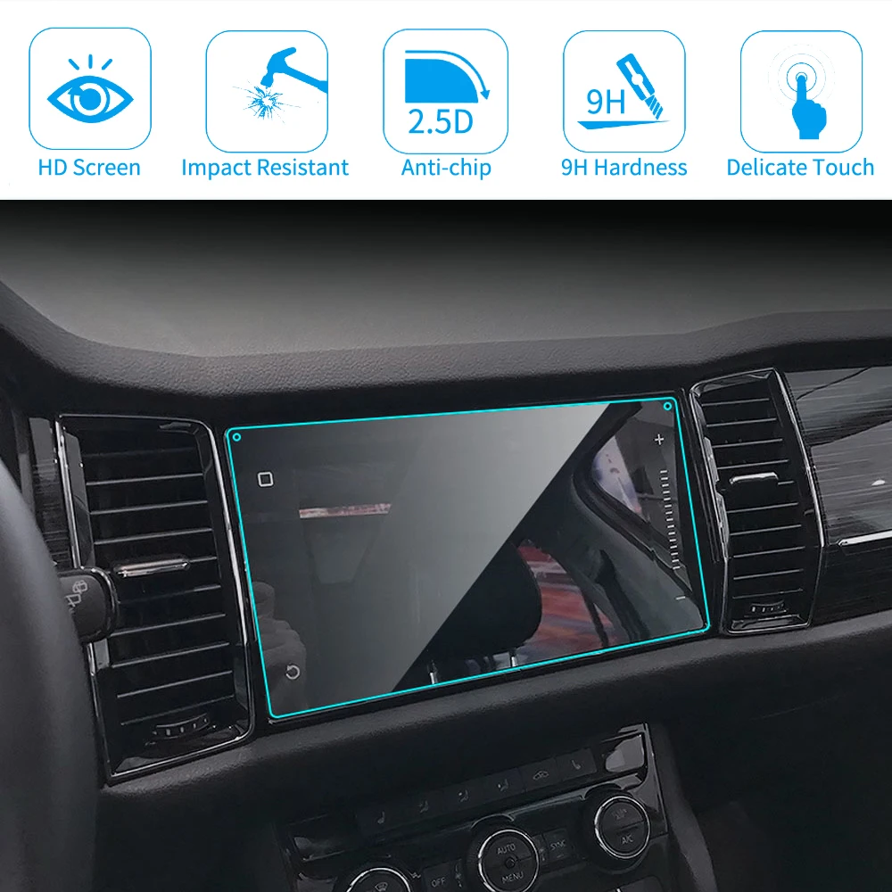 Автомобильный GPS-навигатор Защита экрана для Skoda Kodiaq Karoq 2017-2019 HD прозрачный