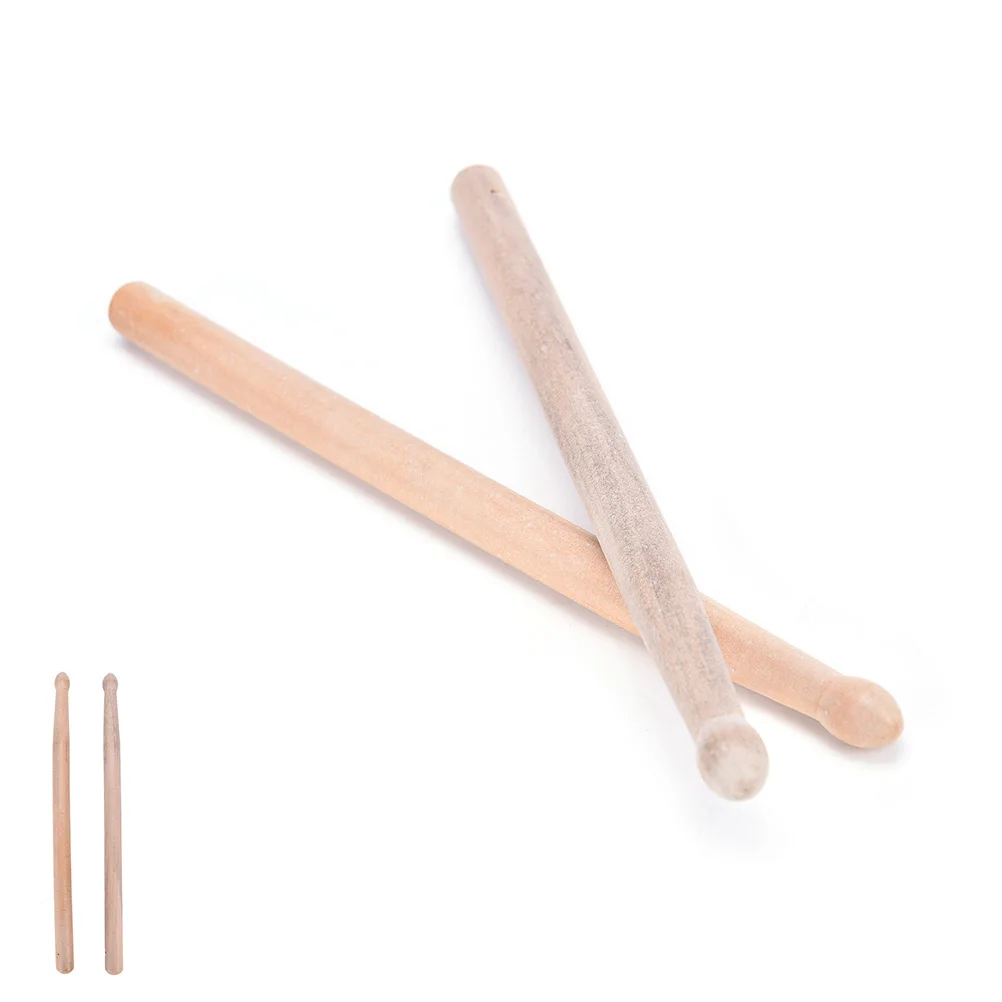 

1Pair 5A Maple Drum Sticks Wood Wooden Tip Band Musical Instrument Drumsticks