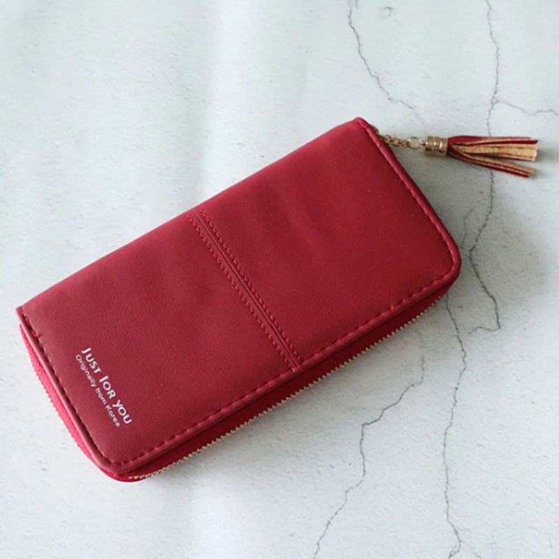 

Simple Student Cute Slim Coin Purse Wallet Female Long Section Korean Version Tide Personality Small Fresh