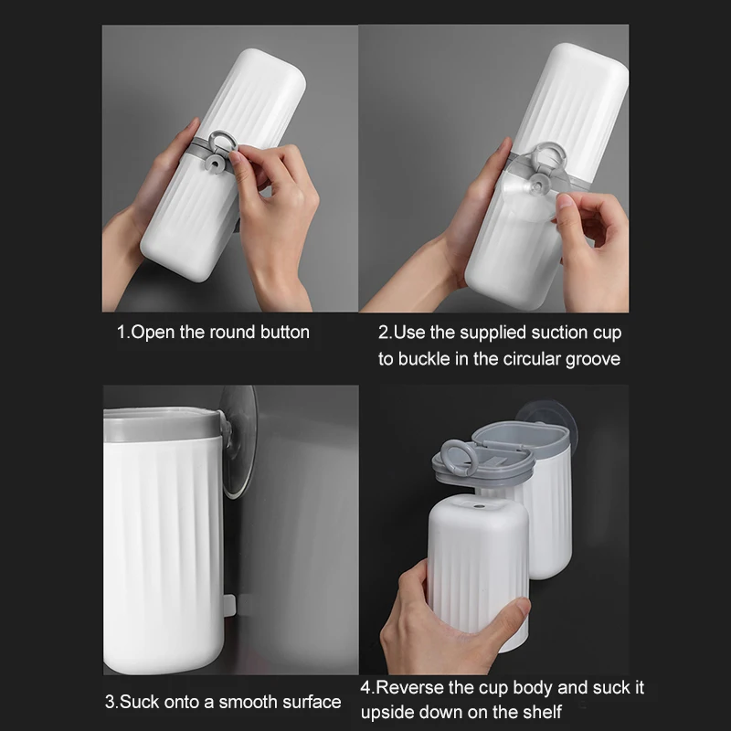 Портативная настенная зубная паста с магнитной присоской без клея для