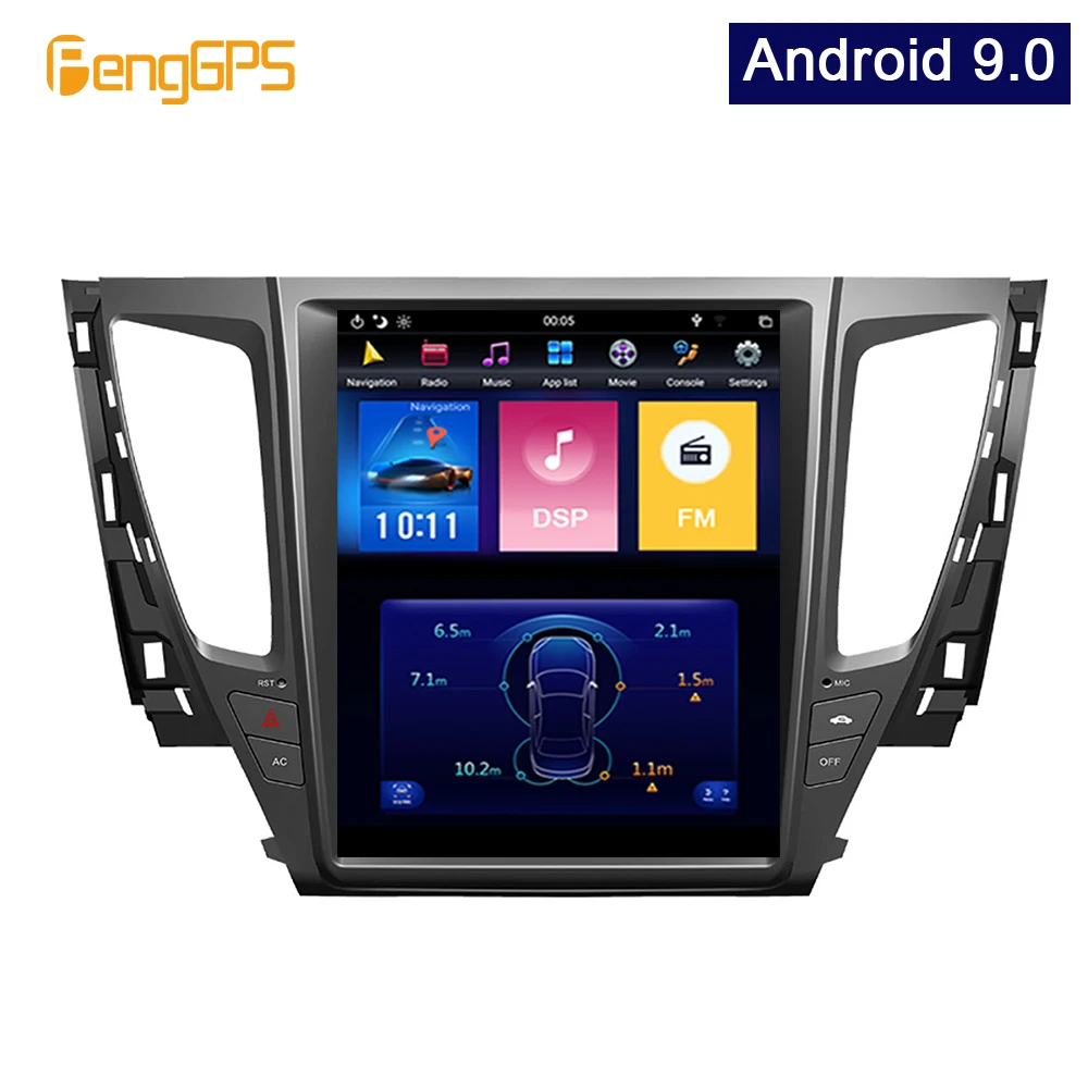 

Android 9.0 Tesla Vertical Screen for Mitsubishi Pajero 2016+ GPS Navigation 4G+64G 12.1" Audio DVD Player 1920*1080 4K Headunit