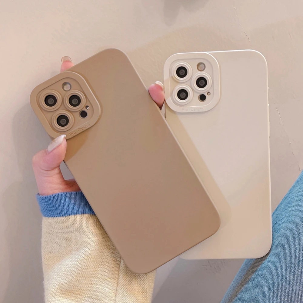 Модный матовый Мягкий силиконовый чехол Klein синего цвета из ТПУ для телефона iPhone